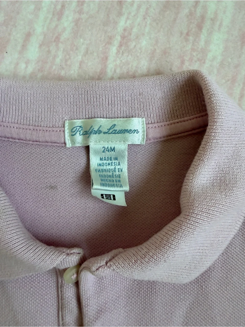 Ralph Lauren Light Pink Polo Dress with Pleated Hem